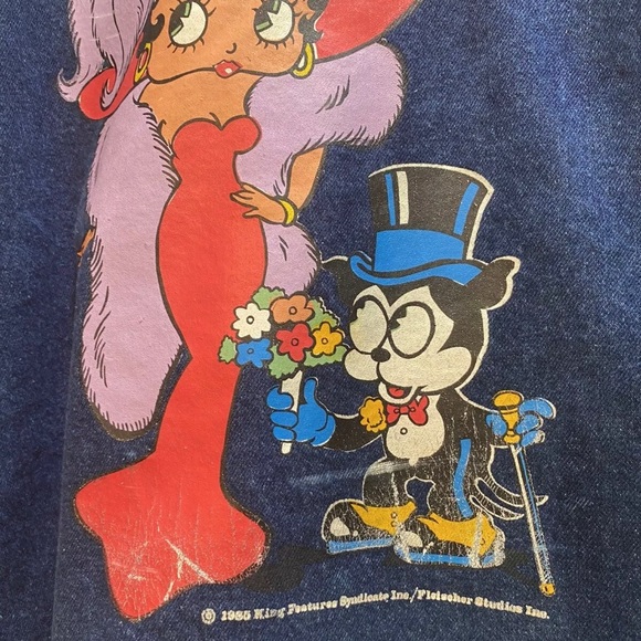 Vintage 1985 Betty Boop Denim Jacket Size Medium - Picture 12 of 12